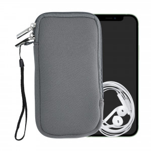 Husa Universala pentru telefon XL - 6,8 inch, Neopren, Gri, 46188.4.155, kwmobile - Img 2