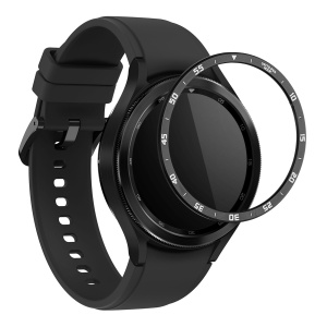 Rama cadran Kwmobile pentru Samsung Galaxy Watch 6 Classic, Negru/Argintiu, Aluminiu, KWM000024TK001C - Img 2