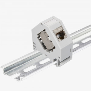 Set 16 Mufe CAT6A de 10 Gbit pentru cabluri Ethernet RJ45, Kwmobile, Gri, Metal, 47696.16 - Img 3