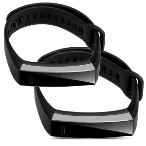 Set 2 Curele pentru Huawei Band 2 / Band 2 Pro, kwmobile, Silicon, Negru, 43318.47 - Img 2