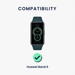 Set 2 Curele pentru Huawei Band 6, Kwmobile, Verde/Bej, Silicon, 59296.02 - Img 6