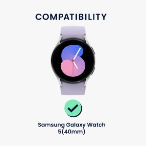 Set 2 Folii de protectie Kwmobile pentru Samsung Galaxy Watch 5, Transparent/Negru, Polimer, KWM000024WF001C - Img 6