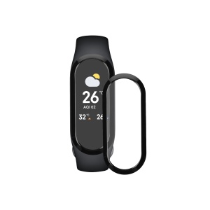 Set 2 Folii de protectie Kwmobile pentru Xiaomi Mi Band 7, Transparent/Negru, Polimer, KWM000024WQ001C - Img 2