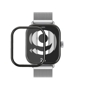 Set 2 Folii de protectie Kwmobile pentru Xiaomi Redmi Watch 4, Transparent/Negru, Polimer, KWM000025BC001C - Img 1