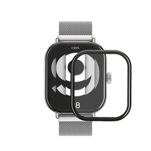 Set 2 Folii de protectie Kwmobile pentru Xiaomi Redmi Watch 4, Transparent/Negru, Polimer, KWM000025BC001C - Img 2