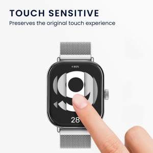 Set 2 Folii de protectie Kwmobile pentru Xiaomi Redmi Watch 4, Transparent/Negru, Polimer, KWM000025BC001C - Img 4