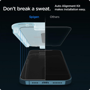 Set 2 Folii de protectie Spigen Glas.TR EZ FIT pentru Apple iPhone 12 Pro Max - Img 2