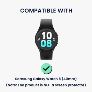 Set 2 Huse Kwmobile pentru Samsung Galaxy Watch 5, Transparent/Negru, Plastic, KWM000024ZL002C - Img 6