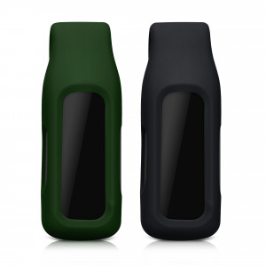 Set 2 Huse pentru Fitbit Inspire 2/Ace 3, Kwmobile, Negru/Verde, Silicon, 54017.05 - Img 5