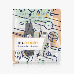 Set 2 Huse pentru Xiaomi Mi Band 7/Mi Band 6/Mi Band 5, Kwmobile, Negru/Alb, Silicon, 59313.03 - Img 6