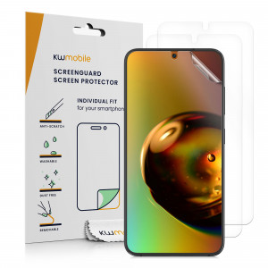 Set 3 Folii de protectie Kwmobile pentru Samsung Galaxy S23, Transparent, Plastic, 60300.1 - Img 1