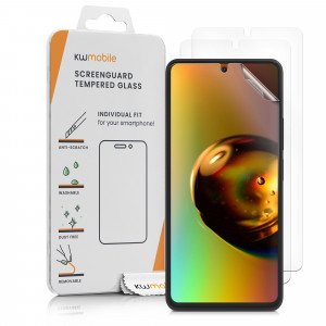 Set 3 folii de protectie Kwmobile pentru Xiaomi 11T/11T Pro, Fata, Polimer, 59001.1 - Img 1