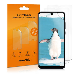 Set 3 Folii de protectie pentru Google P30 Lite, kwmobile, Fata, Transparenta, 50863.1 - Img 1