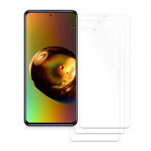 Set 3 Folii de protectie pentru Xiaomi Poco X3 NFC / Poco X3 Pro, kwmobile, Fata, Transparenta, 57236.1 - Img 2