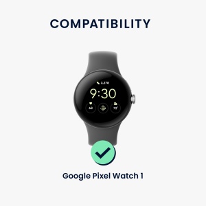 Set 4 Adaptori prindere curea de 20 mm Kwmobile pentru Google Pixel Watch, Argintiu/Negru, Otel, KWM0000256W001C - Img 7