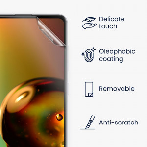Set 6 folii de protectie Kwmobile pentru Samsung Galaxy A21s, Fata, Polimer, 57596.1 - Img 3