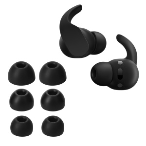 Set 6 Varfuri de schimb Kwmobile pentru Beats Fit Pro, Negru, Silicon, KWM0000259Q001C - Img 1