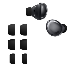 Set 6 Varfuri de schimb Kwmobile pentru Samsung Galaxy Buds Pro, Negru, Silicon, KWM000025DT001C - Img 2