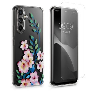 Set Husa si Folie de protectie Kwmobile pentru Samsung Galaxy A54 5G, Multicolor, Silicon/Sticla securizata, KWM000021SG001C - Img 2