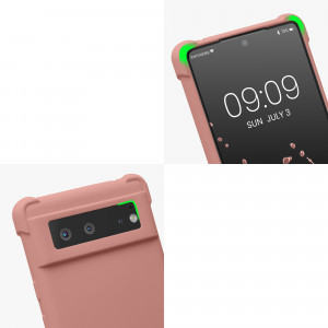 Bumper kwmobile pentru Google Pixel 6, Silicon, Roz, 55916.154 - Img 8