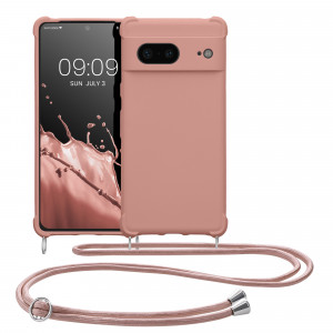 Bumper kwmobile pentru Google Pixel 7, Silicon, Roz, 59966.154 - Img 2