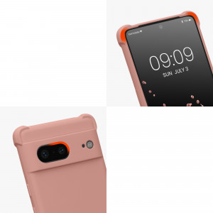 Bumper kwmobile pentru Google Pixel 7, Silicon, Roz, 59966.154 - Img 7