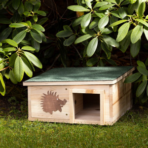 Casa pentru arici Navaris cu acoperis verde detasabil, 40 x 40 x 19 cm, 50821.03 - Img 3