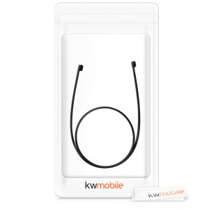 Curea pentru casti Huawei FreeBuds, Kwmobile, Negru, Silicon, 47399.01 - Img 6