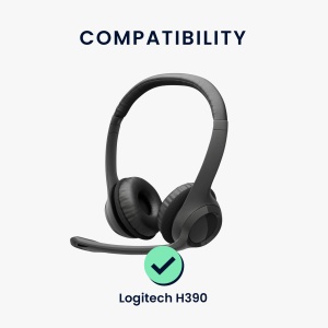 Husa Casti Kwmobile pentru Logitech H390, Visiniu, Neopren, KWM000018YQ003C - Img 7