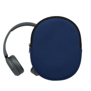 Husa Casti Kwmobile pentru Sony WH-CH520/WH-CH510, Albastru inchis, Neopren, KWM0000254Y002C - Img 2