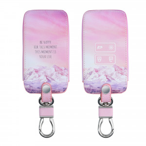 Husa Cheie Auto pentru Renault / Dacia - 4 Butoane - Keyless Go, kwmobile, Piele ecologica, Multicolor, 44637.52 - Img 1