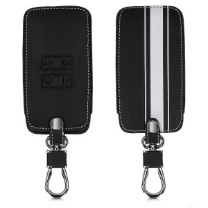 Husa Cheie Auto pentru Renault / Dacia - 4 Butoane - Keyless Go, Piele ecologica, Negru, 44637.11 - Img 1