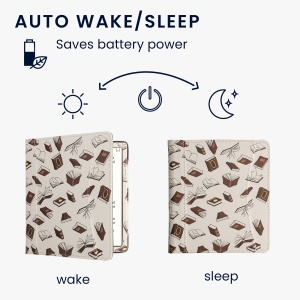 Husa cu buzunar Kwmobile pentru Onyx Boox Leaf 2, Multicolor, Piele ecologica, KWM000023PT003C - Img 4