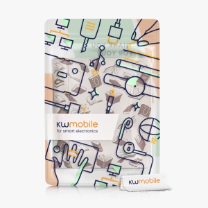 Husa cu buzunar Kwmobile pentru Onyx Boox Leaf 2, Multicolor, Piele ecologica, KWM000023PT003C - Img 8