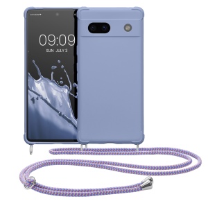 Husa Kwmobile cu jnur pentru Google Pixel 7a, Albastru, Silicon, KWM000019YH005C - Img 2