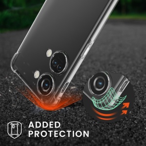Husa Kwmobile cu jnur pentru OnePlus Nord 3 5G, Transparent/Negru, Silicon, 61768.01 - Img 6