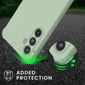 Husa Kwmobile cu jnur pentru Samsung Galaxy A54 5G, Verde deschis, Silicon, 60805.172 - Img 5