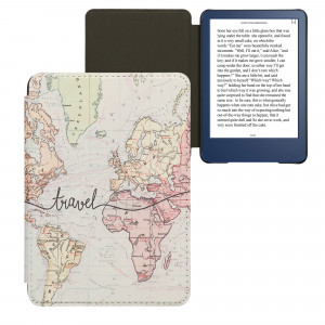 Husa kwmobile pentru Amazon Kindle (2022), Piele ecologica, Multicolor, 59989.02 - Img 2