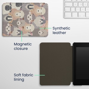 Husa Kwmobile pentru Amazon Kindle Paperwhite 11, Multicolor, Piele ecologica, KWM000017FL023C - Img 6
