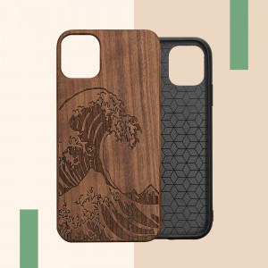 Husa kwmobile pentru Apple iPhone 11, Lemn, Maro, 49799.17 - Img 7