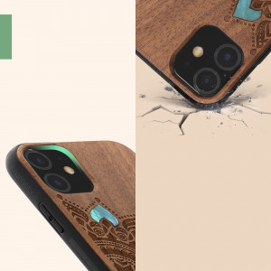 Husa kwmobile pentru Apple iPhone 11, Lemn, Multicolor, 49799.16 - Img 6