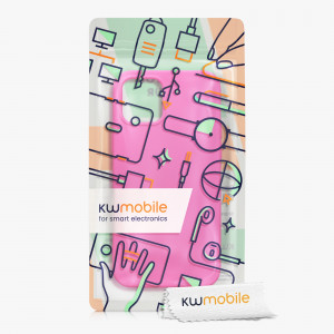 Husa kwmobile pentru Apple iPhone 12/iPhone 12 Pro, Silicon, Roz, 53844.135 - Img 7
