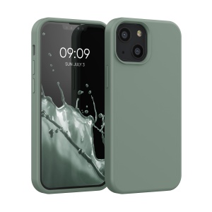 Husa Kwmobile pentru Apple iPhone 13 Mini, Verde, Silicon, KWM000013OU057C - Img 1