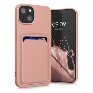 Husa kwmobile pentru Apple iPhone 13, Silicon, Roz, 55955.199 - Img 1
