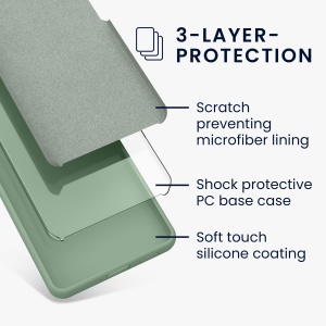 Husa Kwmobile pentru Apple iPhone 14, Verde deschis, Silicon, KWM000016NI044C - Img 5