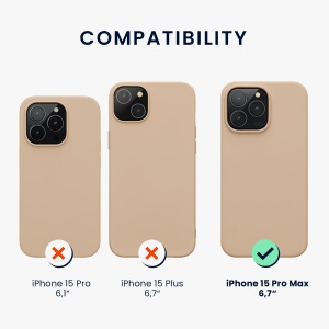 Husa Kwmobile pentru Apple iPhone 15 Pro Max, Roz, Silicon, 61956.154 - Img 6
