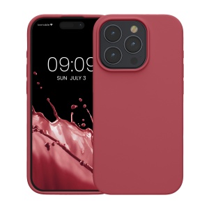 Husa Kwmobile pentru Apple iPhone 15 Pro, Roz inchis, Silicon, KWM000020CC025C - Img 2