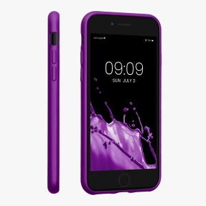 Husa Kwmobile pentru Apple iPhone SE (2022)/iPhone SE (2020)/iPhone 8, Violet, Silicon, KWM0000085R011C - Img 3