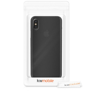 Husa Kwmobile pentru Apple iPhone X/iPhone XS, Plastic, Negru, 42506.01 - Img 8