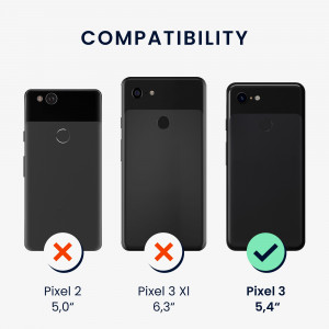 Husa Kwmobile pentru Google Pixel 3, Roz, Silicon, 45967.77 - Img 3
